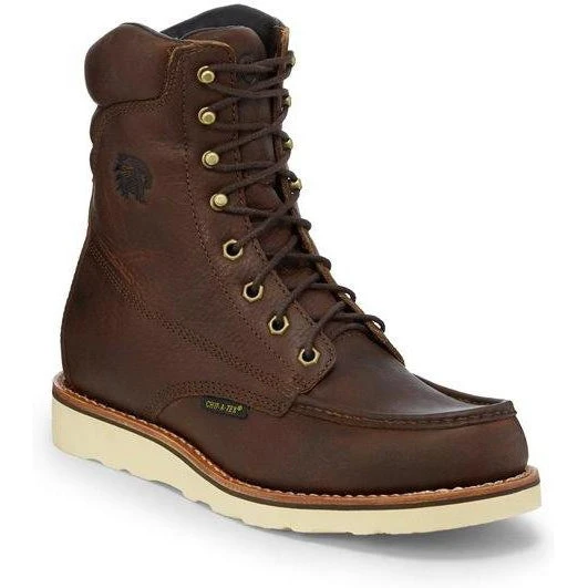 Chippewa Men's Edge Walker 8" Moc Toe WP Lace-Up Work Boot Brown 25346 3 Chippewa Men's Edge Walker 8" Moc Toe WP Lace-Up Work Boot Brown 25346