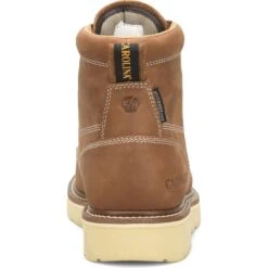 Carolina Men’s AMP 6” Moc Toe WP USA Made Wedge Work Boot Brown CA7041 -Rocky Sales Store CA7041 Heel