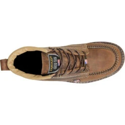 Carolina Men's AMP USA Made 6" Stl Toe Wedge Work Boot Brown - CA7811 -Rocky Sales Store CA7811 Top