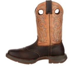 Durango Men's Rebel 11" Steel Toe WP Western Boot- Brown/Tan- DB019 11 Durango Men's Rebel 11" Steel Toe WP Western Boot- Brown/Tan- DB019 -Rocky Sales Store DB019 instep profile
