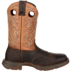 Durango Men's Rebel 11" Steel Toe WP Western Boot- Brown/Tan- DB019 13 Durango Men's Rebel 11" Steel Toe WP Western Boot- Brown/Tan- DB019 -Rocky Sales Store DB019 profile