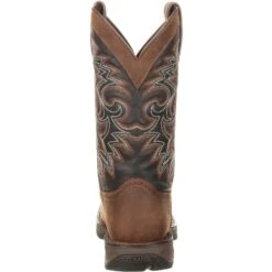 Durango Men's Rebel 12" Square Toe Pull-On Western Boot Chocolate DDB0135 -Rocky Sales Store DDB0135 back