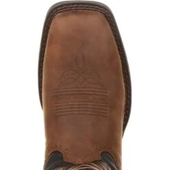 Durango Men's Rebel 12" Square Toe Pull-On Western Boot Chocolate DDB0135 -Rocky Sales Store DDB0135 birdseye