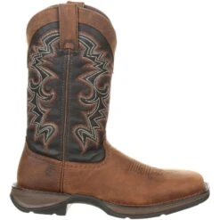 Durango Men's Rebel 12" Square Toe Pull-On Western Boot Chocolate DDB0135 -Rocky Sales Store DDB0135 profile