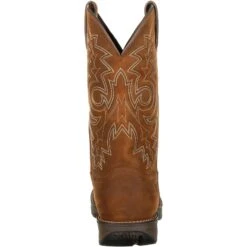 Durango Men's Rebel 12" Round Toe WP Western Boot - Brown - DDB0163 12 Durango Men's Rebel 12" Round Toe WP Western Boot - Brown - DDB0163 -Rocky Sales Store DDB0163 back