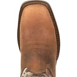 Durango Men's Rebel 12" Square Toe Pull-On Western Boot- Brown DDB0166 -Rocky Sales Store DDB0166 birdseye