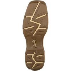 Durango Men's Rebel 12" Square Toe Pull-On Western Boot- Brown DDB0166 -Rocky Sales Store DDB0166 outsole