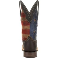 Durango Men's Rebel Pro Vintage Flag 12" Sqr Toe Western Boot - DDB0303 -Rocky Sales Store DDB0303 back