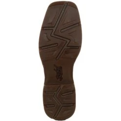 Durango Men's Rebel Distressed Flag Embroidery 12" Sqr Toe Western Boot -Rocky Sales Store DDB0314 outsole