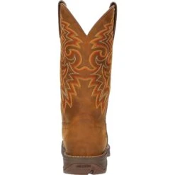 Durango Men's Rebel™ 12" Square Toe WP Western Boot - Russet - DDB0361 -Rocky Sales Store DDB0361 back