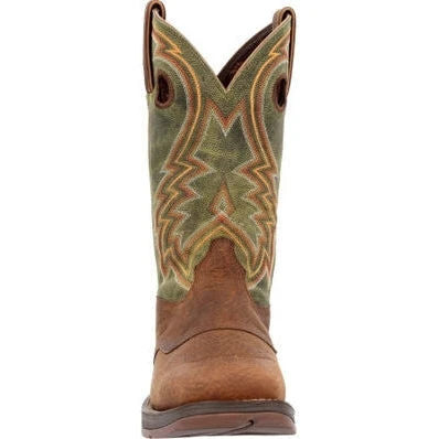 Durango Men's Rebel 12" Square Toe Western Work Boot -Hunter Green- DDB0390 7 Durango Men's Rebel 12" Square Toe Western Work Boot -Hunter Green- DDB0390 - Image 5
