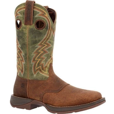 Durango Men's Rebel 12" Square Toe Western Work Boot -Hunter Green- DDB0390 3 Durango Men's Rebel 12" Square Toe Western Work Boot -Hunter Green- DDB0390