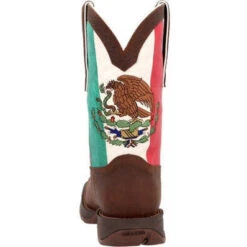 Durango Men's Rebel By Mexico Flag 11" ST Western Boot -Brown- DDB0430 -Rocky Sales Store DDB0430 4 LARGE 0344f46a 4554 49b3 9c8b be52e5bb9aa1