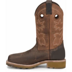 Double H Men's Abner 12" Sqr Toe WP Western Work Boot - Brown - DH4353 -Rocky Sales Store DH4353 500xauto Instep f06a3c3f a311 401b b8e5 39b21d34f6df