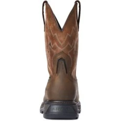 Ariat Men's Big Rig Comp Toe WP Work Boot - Brown - 10033993 9 Ariat Men's Big Rig Comp Toe WP Work Boot - Brown - 10033993 -Rocky Sales Store F20 MNS WORK 10033993 heel