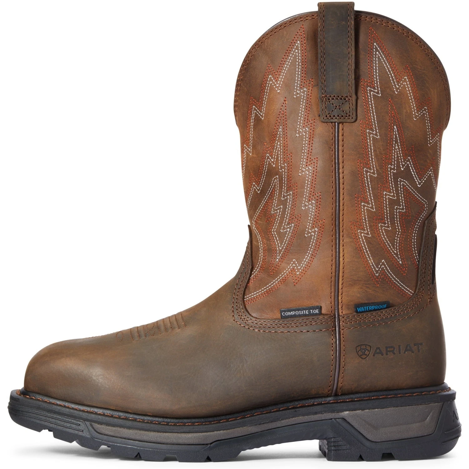 Ariat Men's Big Rig Comp Toe WP Work Boot - Brown - 10033993 4 Ariat Men's Big Rig Comp Toe WP Work Boot - Brown - 10033993 - Image 2