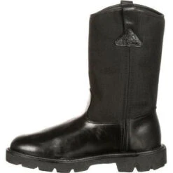 Rocky Men's Warden Pull-On Wellington Duty Boot - Black - FQ0006300 12 Rocky Men's Warden Pull-On Wellington Duty Boot - Black - FQ0006300 -Rocky Sales Store FQ0006300 4