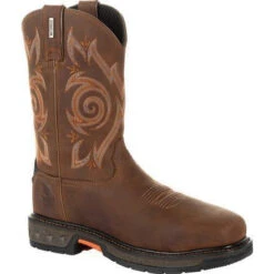 Georgia Men's Carbo-Tec LT 11" Stl Toe WP Western Boot -Brown- GB00264