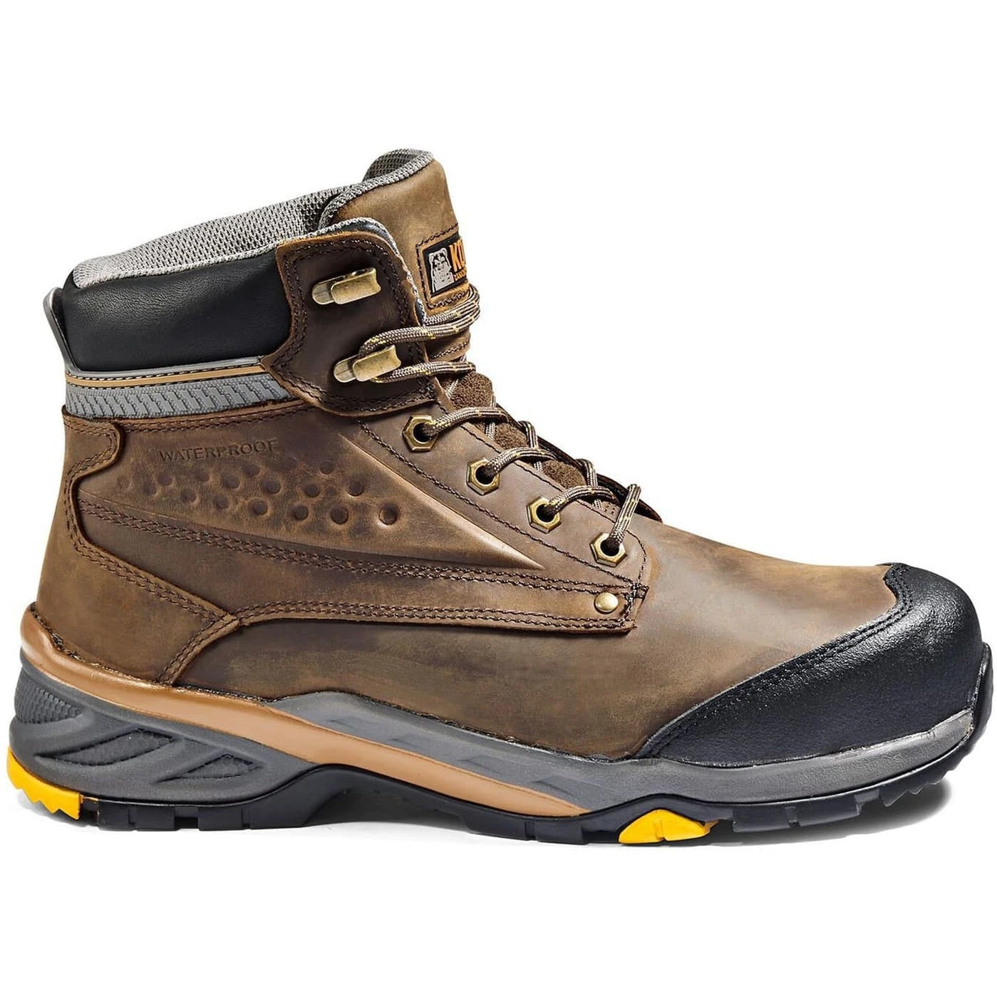 Kodiak Men's Crusade 6" Comp Toe WP Hiker Safety Work Boot -Brown- K4NKAD 4 Kodiak Men's Crusade 6" Comp Toe WP Hiker Safety Work Boot -Brown- K4NKAD - Image 2