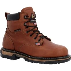 Rocky Men's IronClad 6" WP USA Made Work Boot - Brown - RKK0361