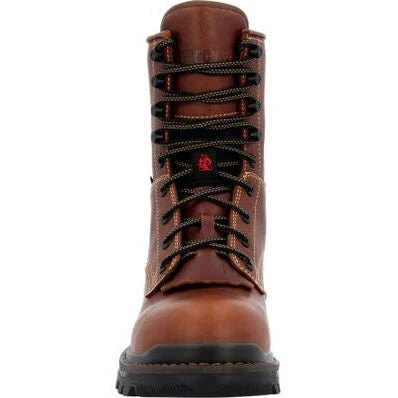 Rocky Men's Rams Horn 9" WP Logger Slip Resis Work Boot Brown RKK0395 6 Rocky Men's Rams Horn 9" WP Logger Slip Resis Work Boot Brown RKK0395 - Image 4
