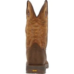 Rocky Men's Legacy 32 11" Square Toe WP Western Boot - Brown - RKW0355 -Rocky Sales Store RKW0355 back