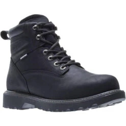 Wolverine Men's 6" Floorhand Stl Toe WP Work Boot - Black - W10694 -Rocky Sales Store W10694 5