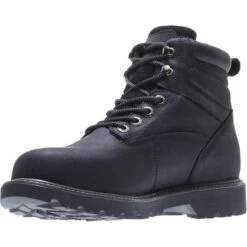 Wolverine Men's 6" Floorhand Stl Toe WP Work Boot - Black - W10694 -Rocky Sales Store W10694 7