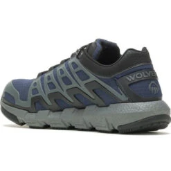 Wolverine Men's Rev Vent Durashocks Safety Toe Work Shoe -Navy- W211176 -Rocky Sales Store WBSM W211176 031821 S22 225
