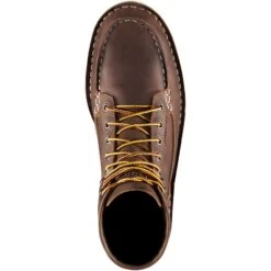 Danner Men's Bull Run USA Made 6" Moc Toe Wedge Work Boot - Brown - 15563 -Rocky Sales Store danner mens bull run usa made 6 moc toe work boot brown 15563 4