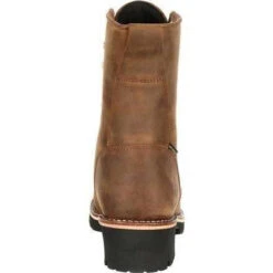 Georgia Men's 8" WP Steel Toe Ins. Logger Work Boot - Brown - GB00065 -Rocky Sales Store georgia mens 8 wp steel toe ins logger work boot brown gb00065 4