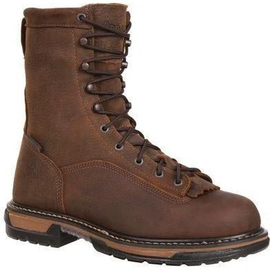 Rocky Men's Ironclad 8" Steel Toe WP Work Boot - Brown - FQ0006698 3 Rocky Men's Ironclad 8" Steel Toe WP Work Boot - Brown - FQ0006698